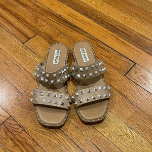 Steve Madden Nude Studded Sandals
